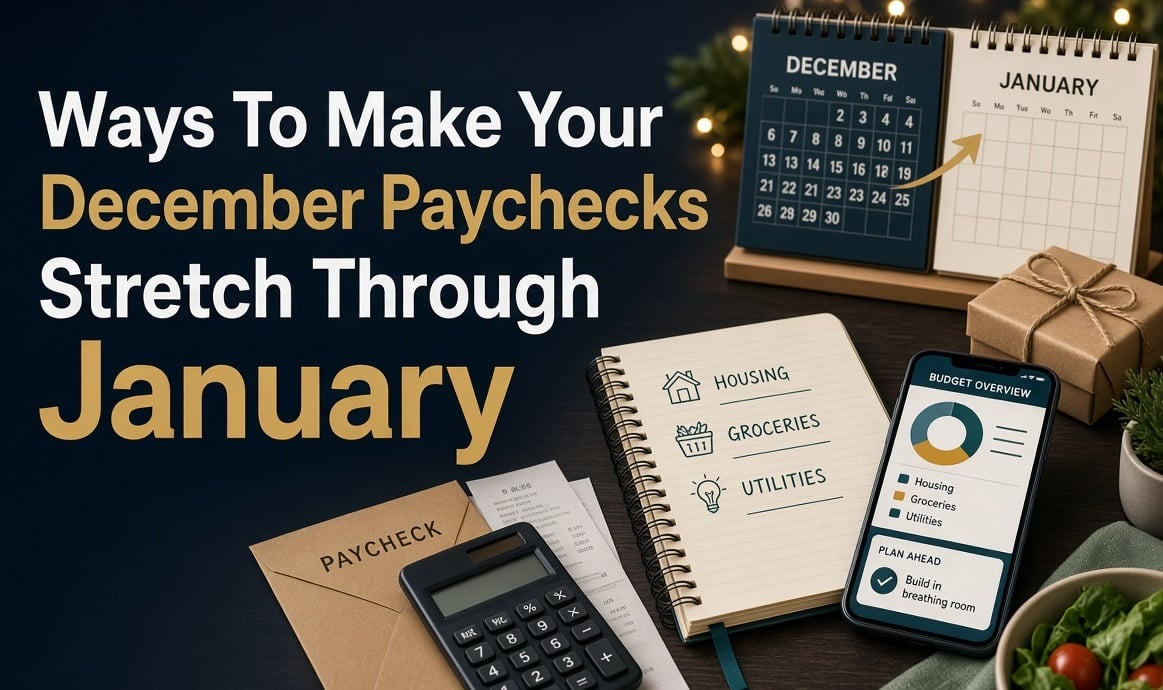 ways to make your december paychecks stretch through january