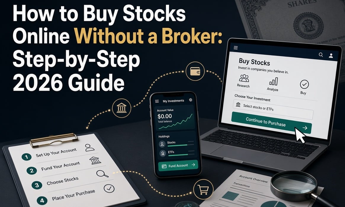 how to buy stocks online without a broker